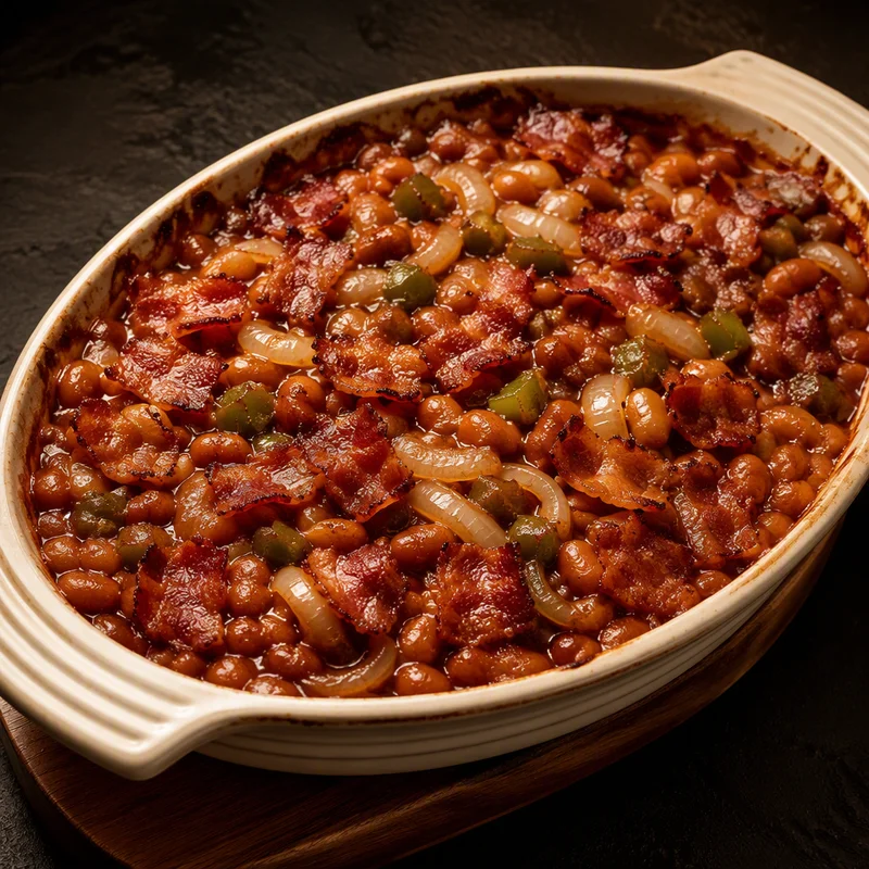 Loaded Baked Bean Casserole with Bacon