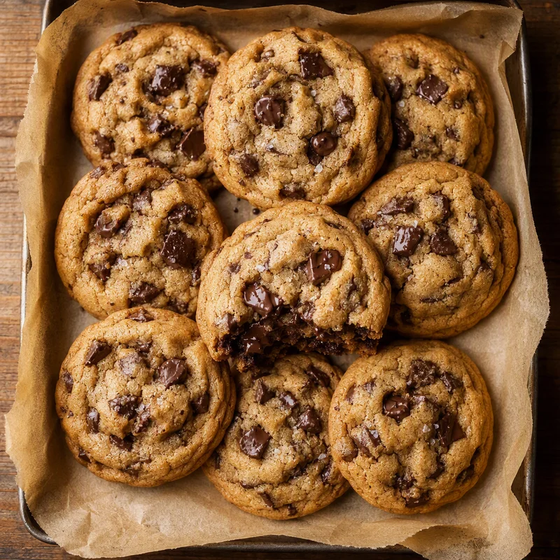 Soft & Thick Chocolate Chip Cookies