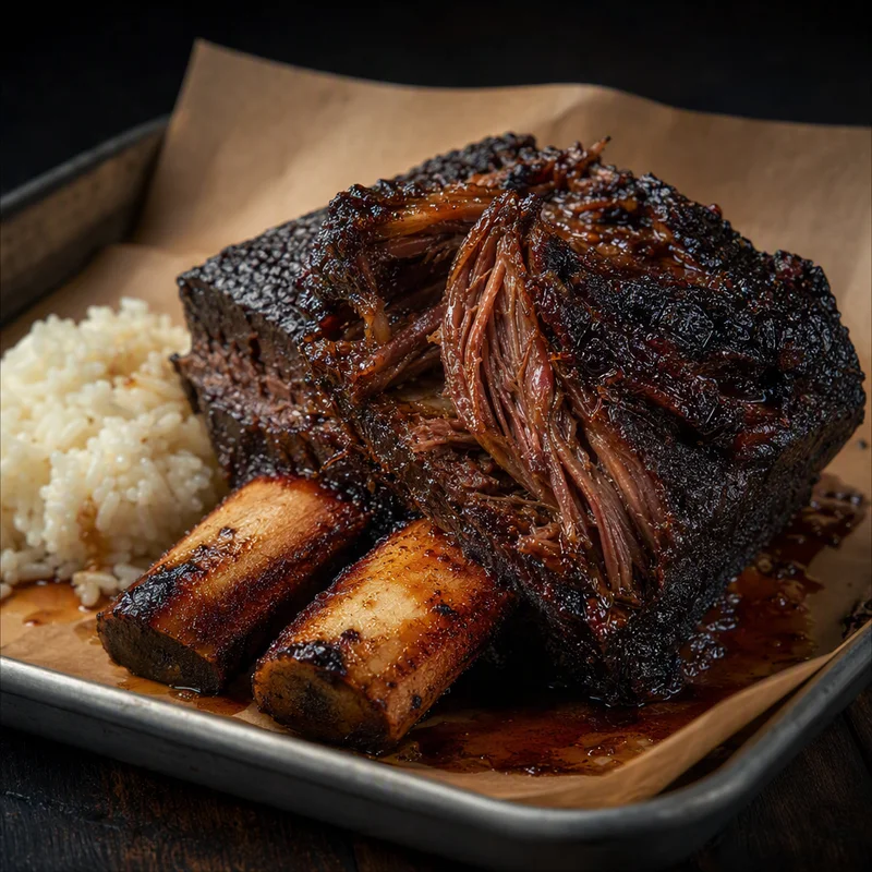 Applewood-Smoked Teriyaki Beef Short Ribs