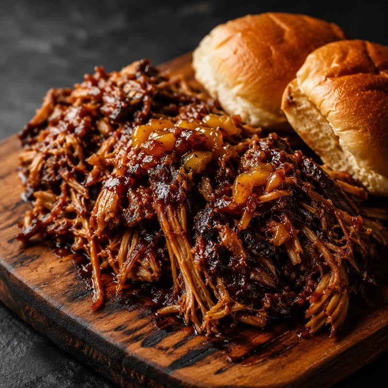 Pecan-Smoked Garam Masala Pulled Pork