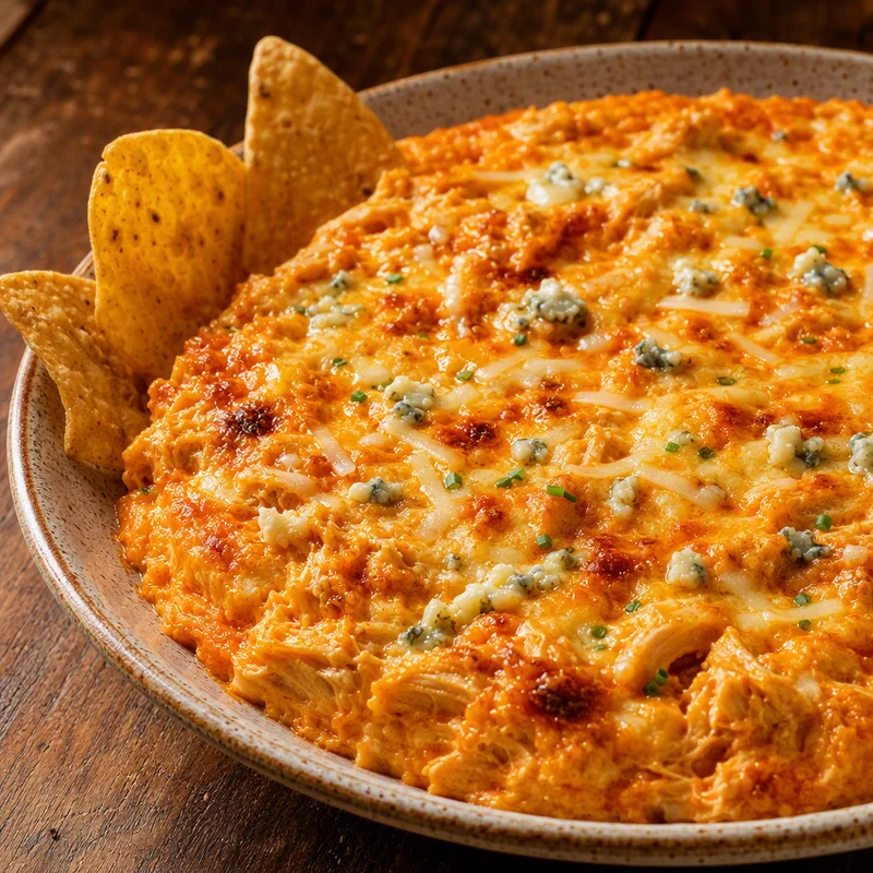 Baked Buffalo Chicken Dip
