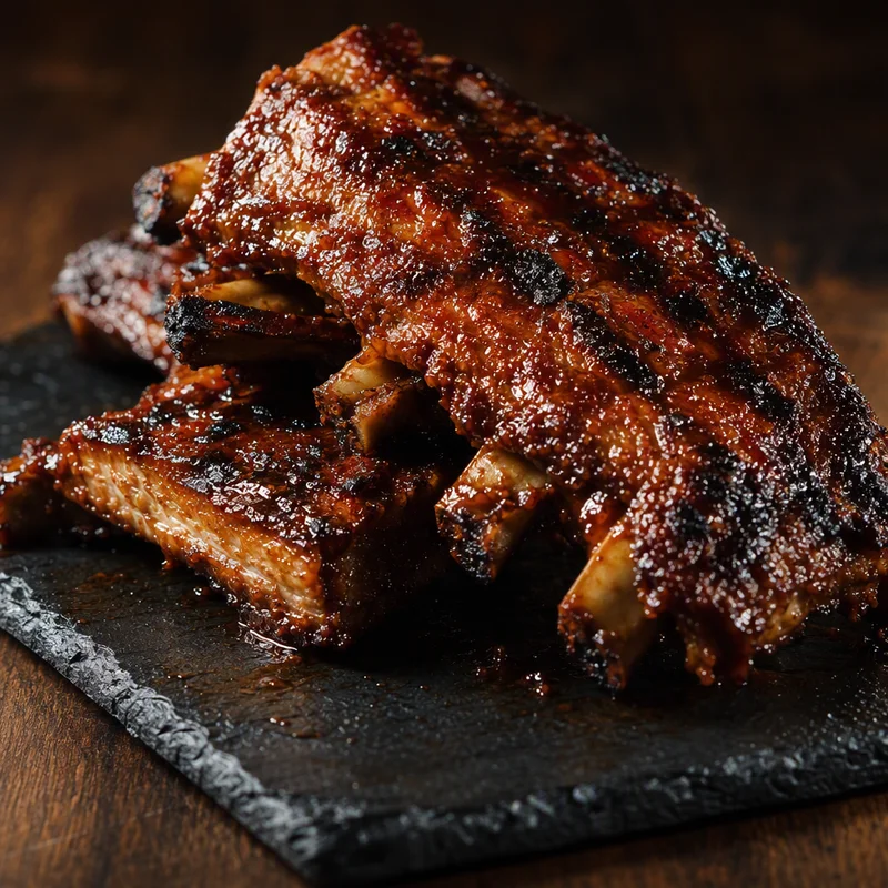 Cherry-Smoked Garam Masala Pork Ribs