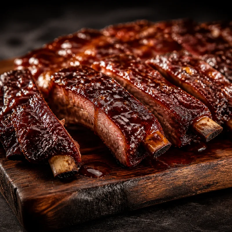 Air Fryer Brown Sugar BBQ Baby Back Ribs