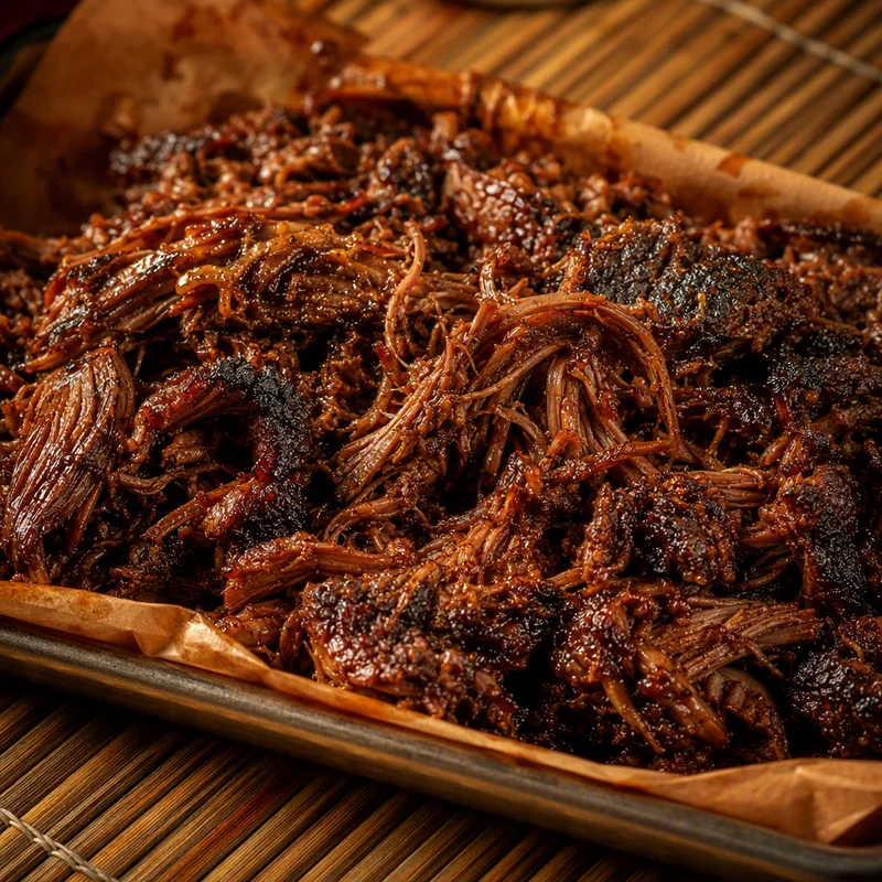 Hickory-Smoked Masala Pulled Beef