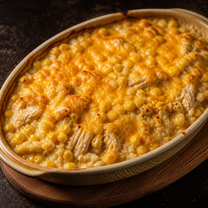 Smoky Cheddar Chicken and Rice Casserole