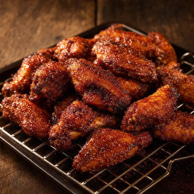 Air Fryer Smoky Dry-Rub Chicken Wings