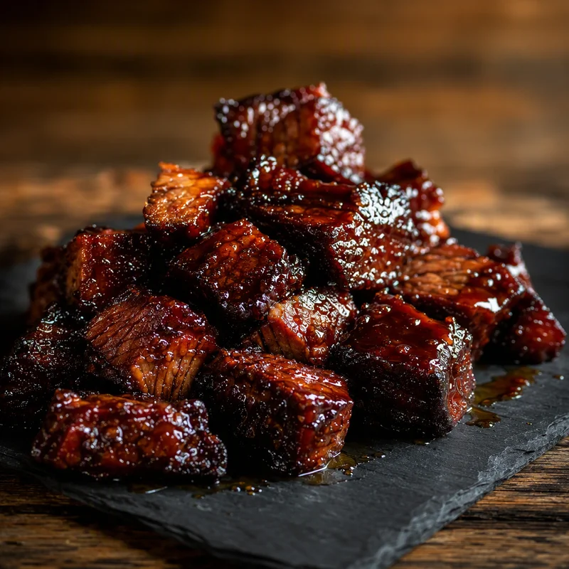 Hickory-Smoked Chuck Roast Burnt Ends