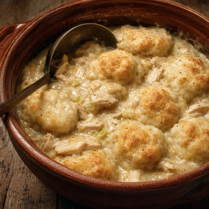 Creamy Chicken and Biscuit Dumplings