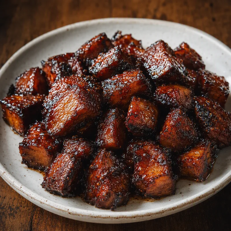 Sticky BBQ Mushroom Burnt Ends