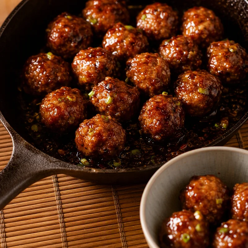 Sticky Hoisin Pork Meatballs (Freezer Batch)