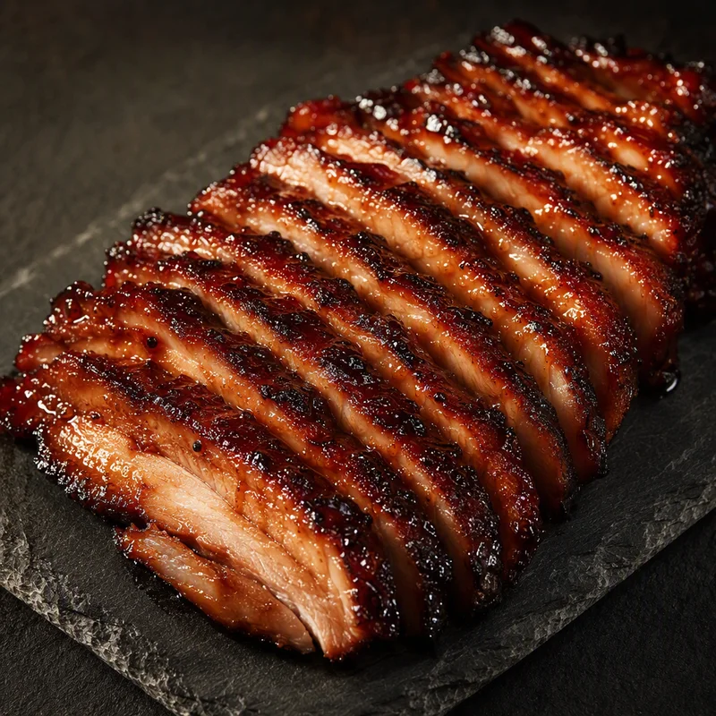 Cherry-Smoked Char Siu Pork with Honey-Hoisin Glaze