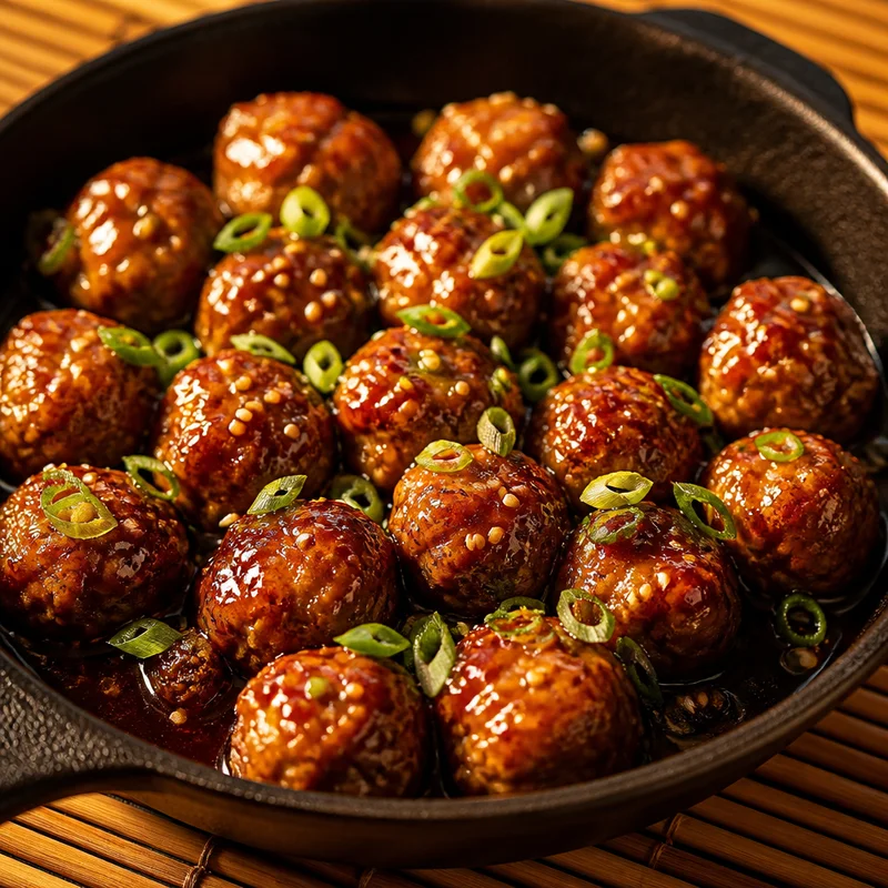Make-Ahead Teriyaki Chicken Meatballs