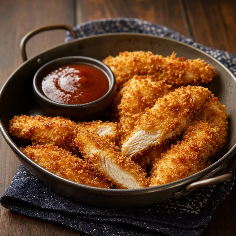 Baked Chicken Katsu Tenders with Sweet Dipping Sauce