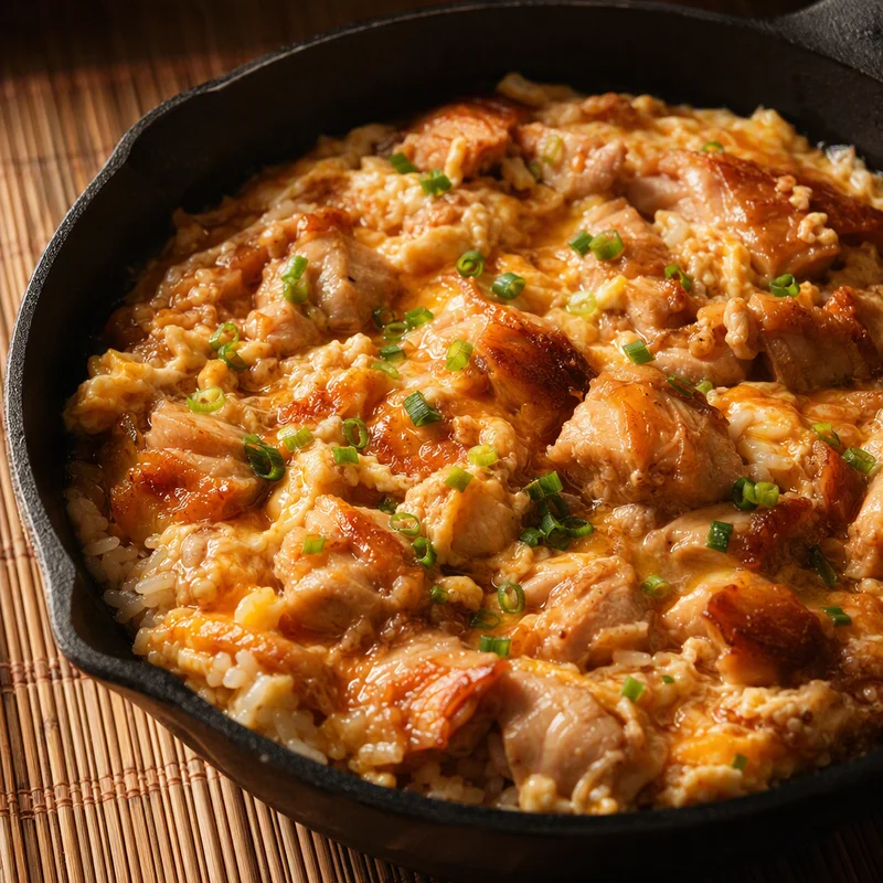 Roast Chicken Oyakodon with Silky Eggs