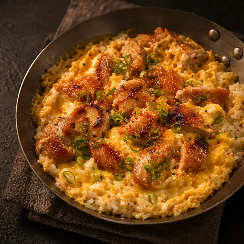 Roast Chicken and Egg Rice Bowls