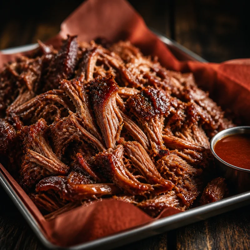 Cherry-Smoked Pulled Pork with Carolina Vinegar Sauce