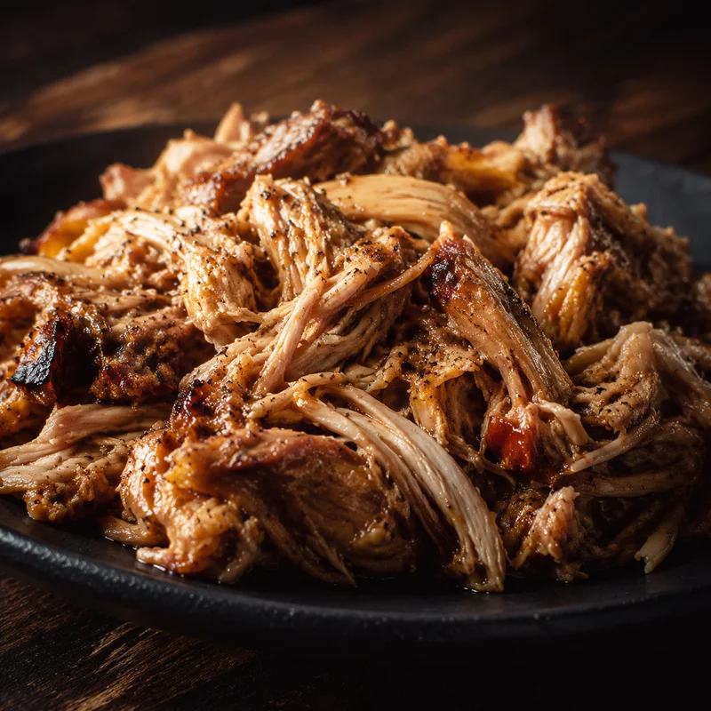 Apple-Smoked Carolina Pulled Chicken
