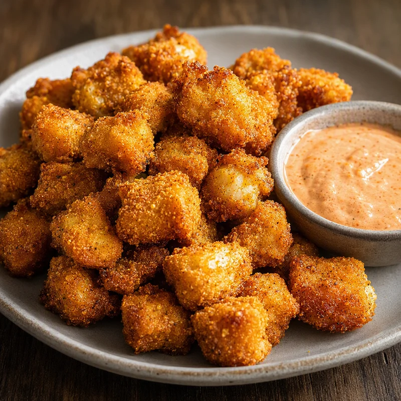 Deep-Fried Cornmeal Catfish Nuggets with Comeback Sauce
