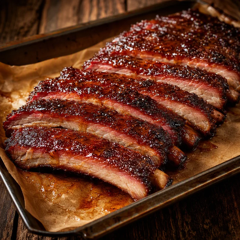 Smoked St. Louis Style Ribs with Honey Butter