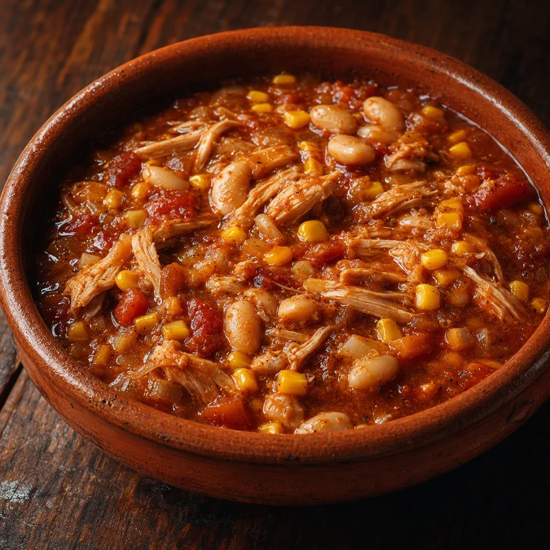 Brunswick-Style Chicken Stew with Corn and Butter Beans