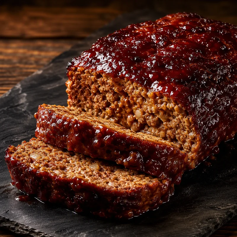 Smoked Meatloaf with BBQ Glaze