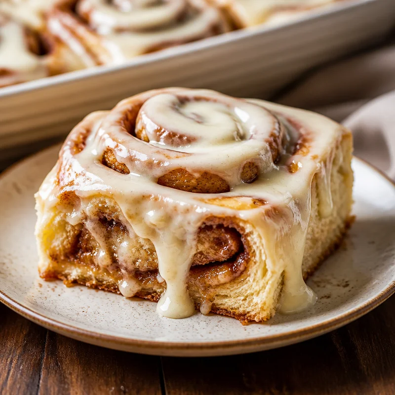 Overnight Tangzhong Cinnamon Rolls with Brown Butter Cream Cheese Glaze