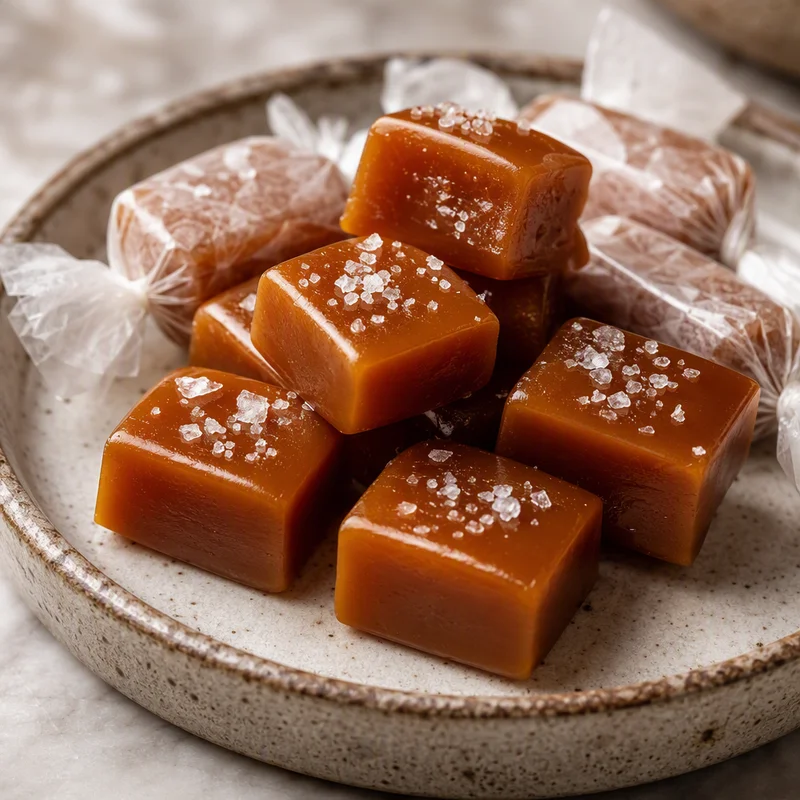 Soft Chewy Fleur de Sel Caramels