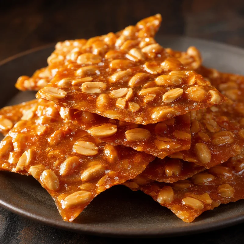 Glass-Thin Salted Peanut Brittle