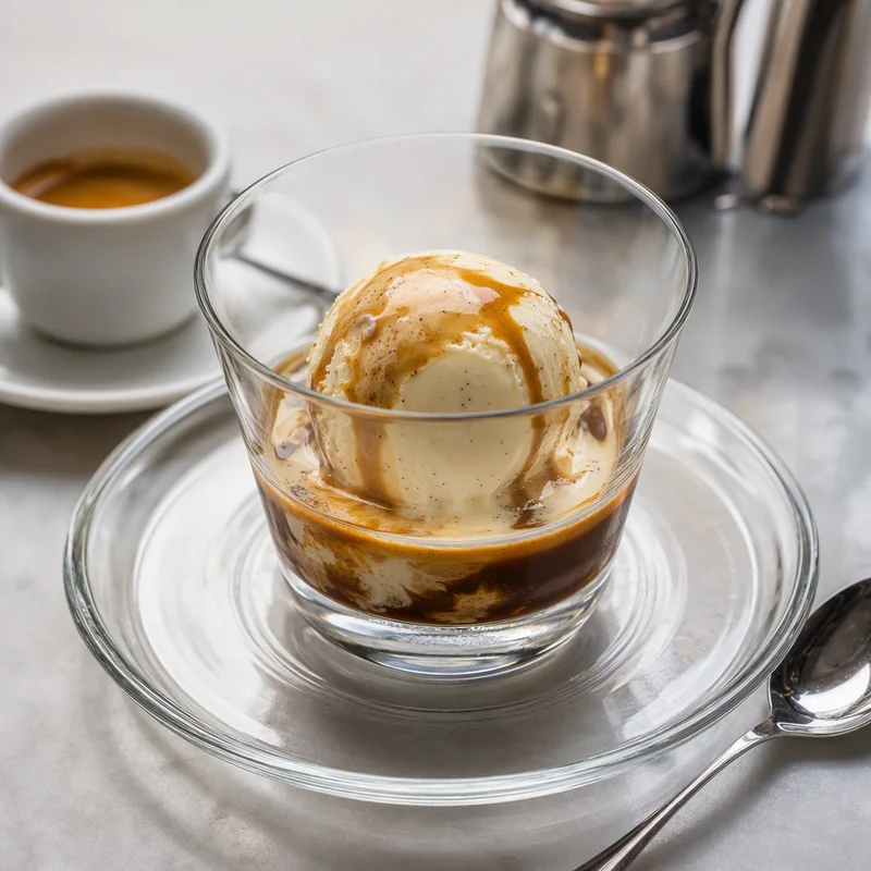 Affogato with Slow-Churned Vanilla Bean Gelato