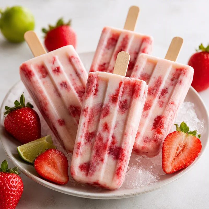 Strawberries-and-Cream Paletas