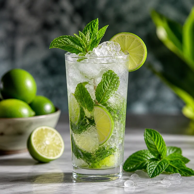 Nojito (Shaken Mint & Lime Mocktail)