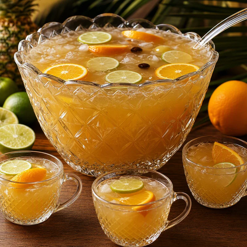 Jamaican Rum Punch Bowl (Planter's Punch for a Crowd)