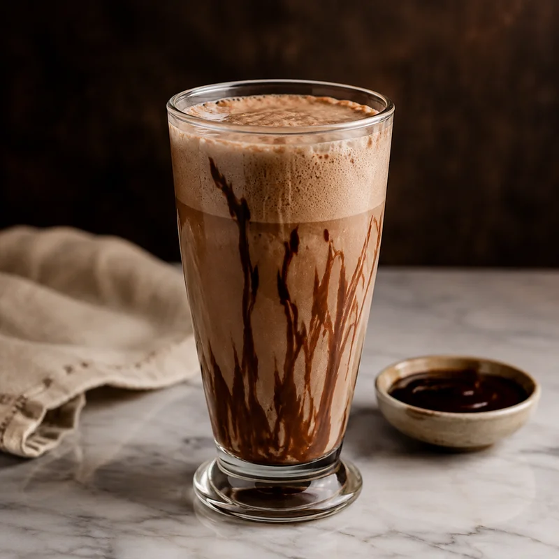 Chocolate Egg Cream with Homemade Fountain Syrup