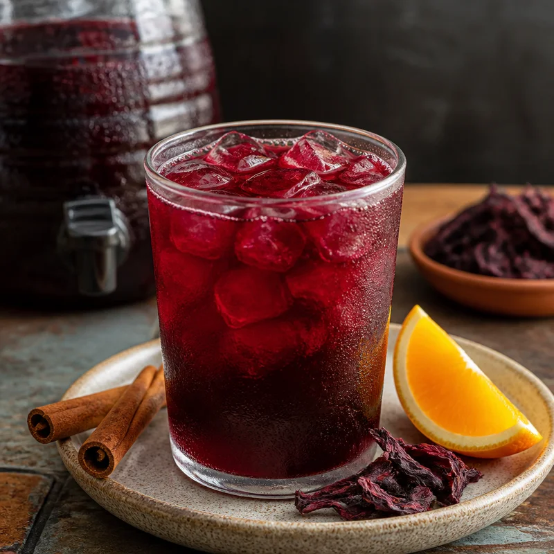 Agua de Jamaica (Mexican Hibiscus Cooler)
