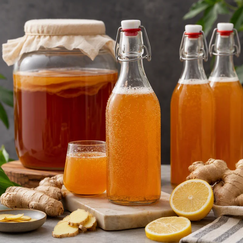 Small-Batch Homemade Kombucha (First & Second Ferment)