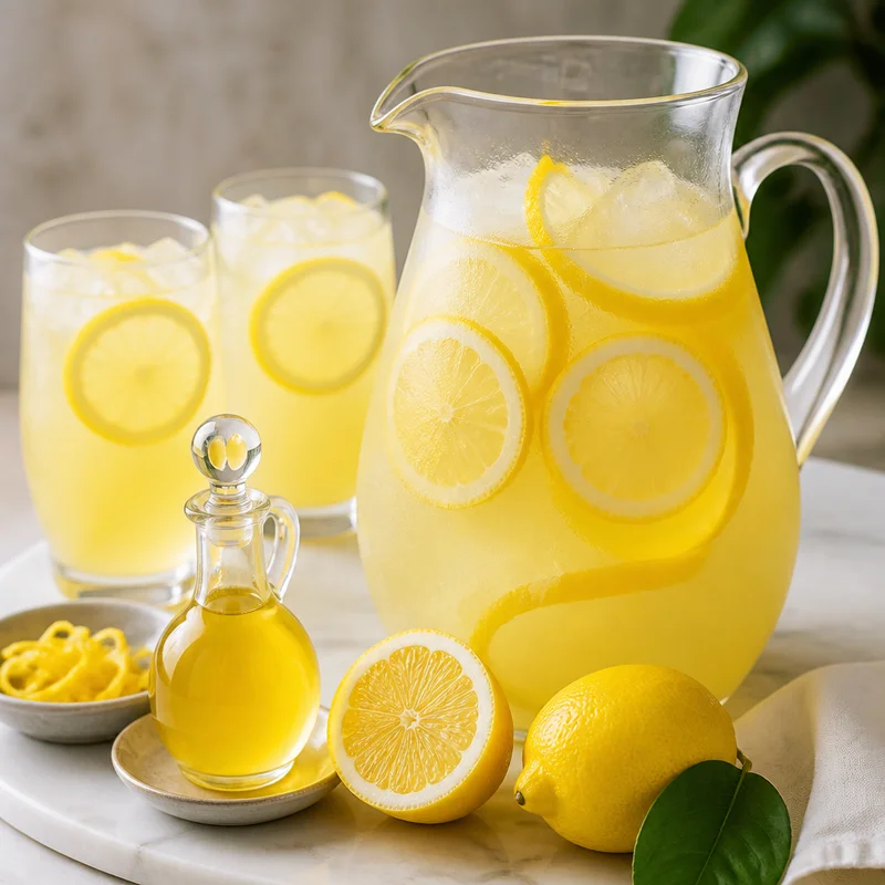 Perfect Pitcher Lemonade with Lemon-Peel Syrup