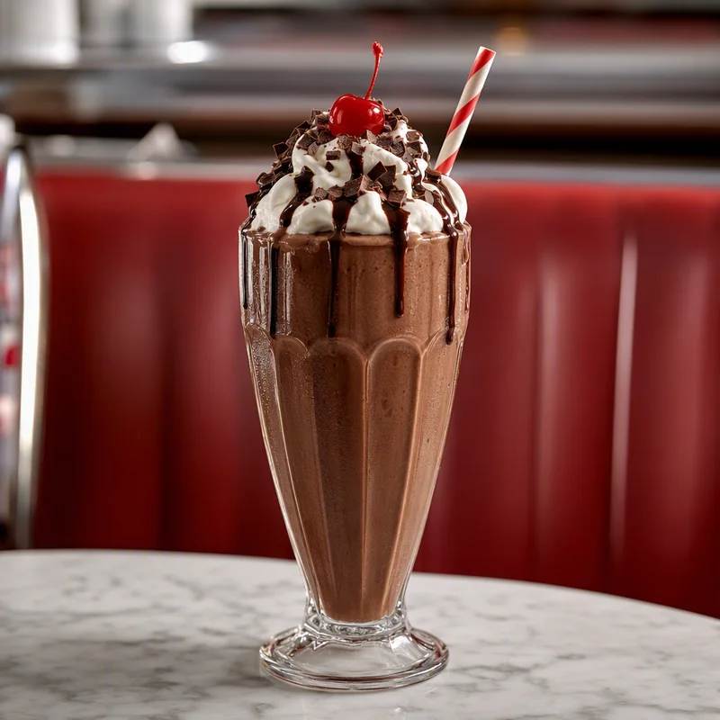 Diner-Thick Chocolate Fudge Milkshake