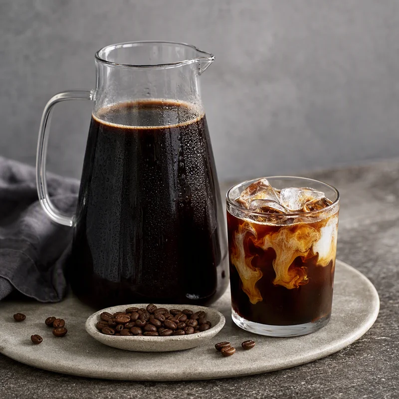Slow-Steeped Cold Brew Concentrate (Coffee-Shop Strength)