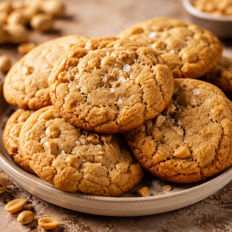 Thick & Chewy Bakery-Style Peanut Butter Cookies