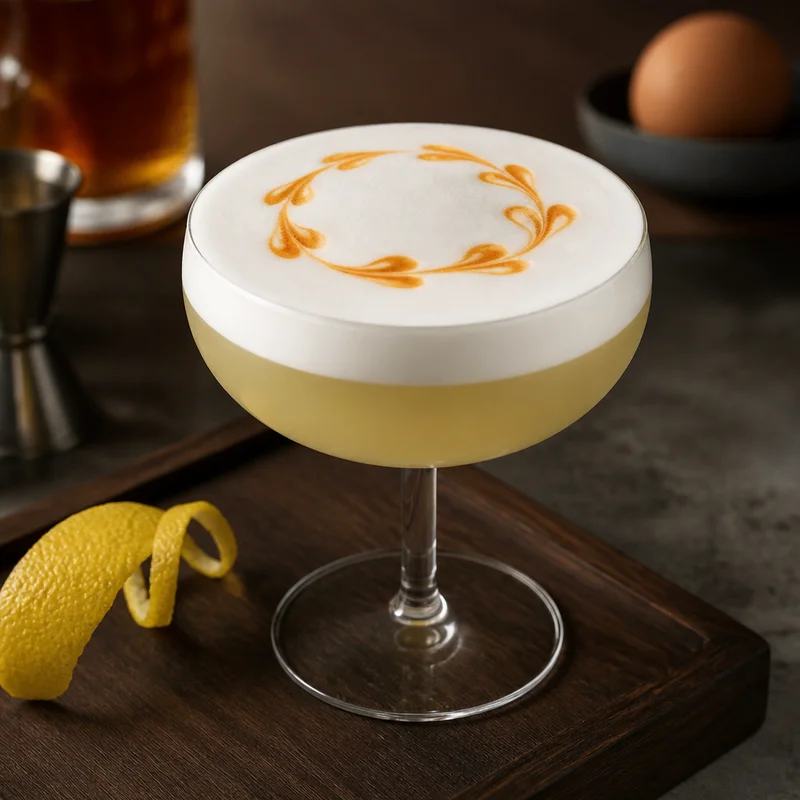 Silky Egg-White Whiskey Sour with Dry-Shake Foam