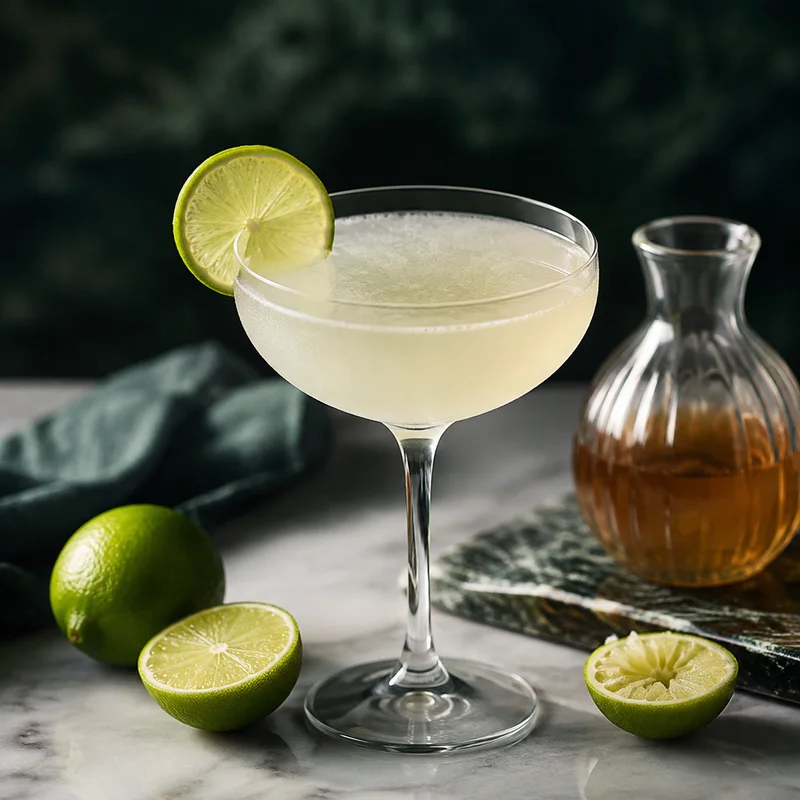 Hard-Shaken Classic Daiquiri with Fresh Lime and Rich Cane Syrup
