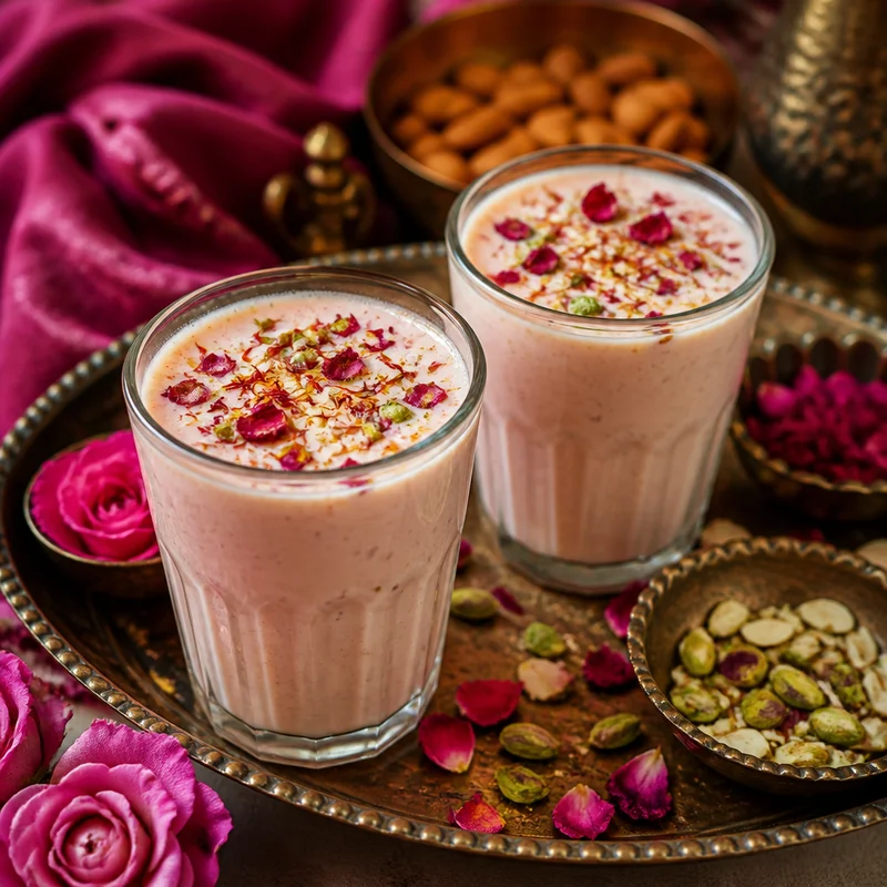 Holi Thandai with a From-Scratch Nut & Melon-Seed Masala