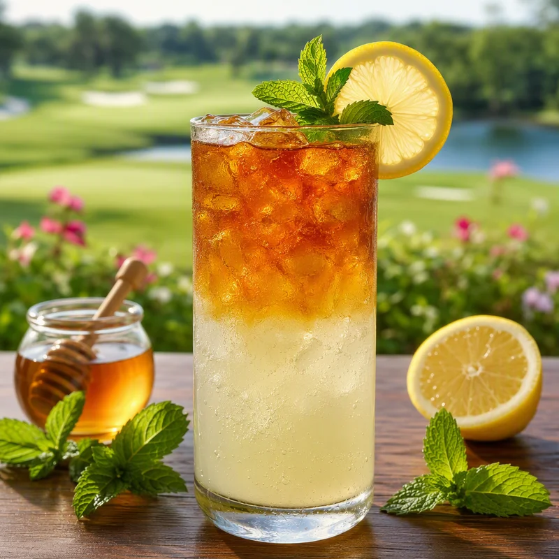 Cold-Brew Iced Tea & Honey-Mint Lemonade Half-and-Half