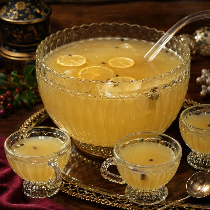 Crystal-Clear Clarified Milk Punch Bowl