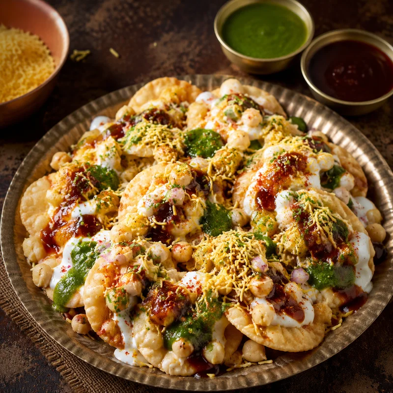 Market-Stall Papdi Chaat with From-Scratch Papdi & Tamarind-Date Chutney