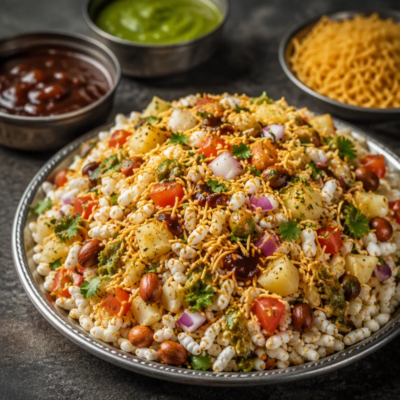 Marine Drive Bhel Puri with Tamarind-Date Chutney