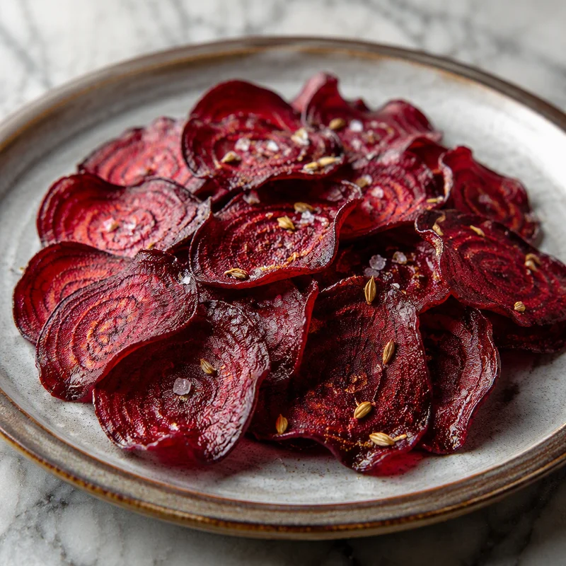 Paper-Thin Beet Crisps with Toasted Fennel Salt