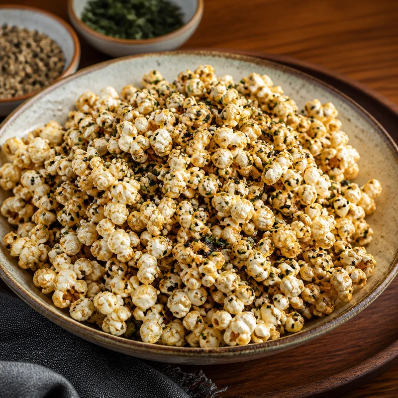 Furikake Popcorn with Shoyu Brown Butter