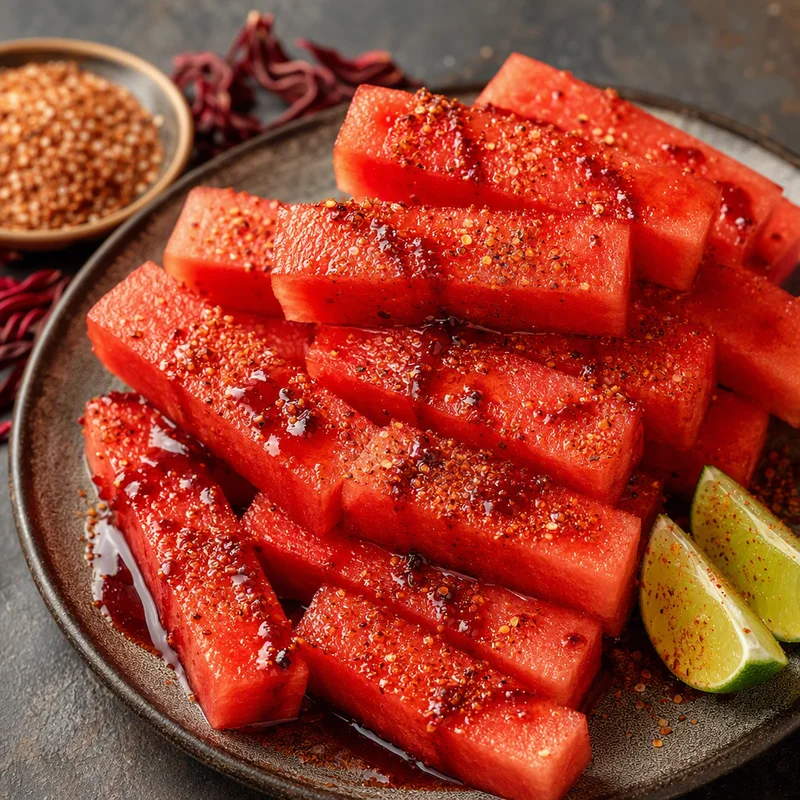 Watermelon Sticks with Homemade Chile-Lime Salt