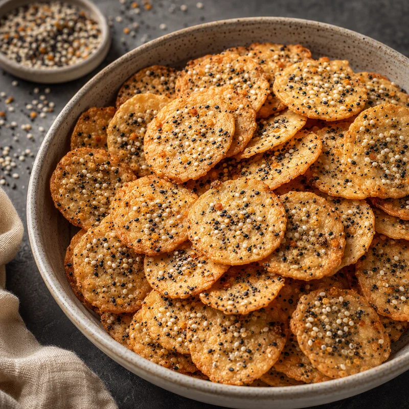 Shatter-Thin Everything Bagel Crackers